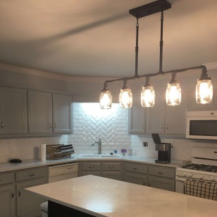 Bright modern kitchen painted by April Painting Company